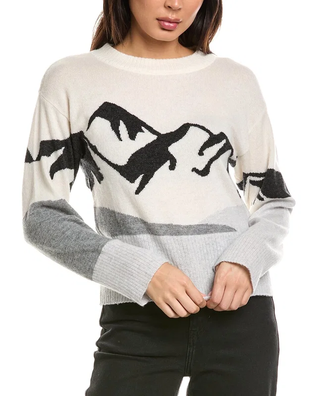 Brodie Cashmere Mountain Crewneck Wool & Cashmere-Blend Sweater in //asset1.ruecdn.com/images/sw/141572/1415721907_RLSW_blue multi.jpg, image 1 of 1 from Rue La La