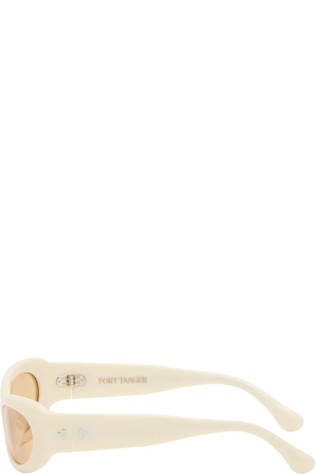 Port Tanger SSENSE Exclusive Beige Khilna Sunglasses, photo 3 of 5 from SSENSE