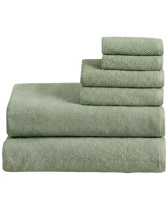 Linery & Co. Luxury Cotton Textured 6pc Bath Sheet Set, image 1 of 1 from Rue La La