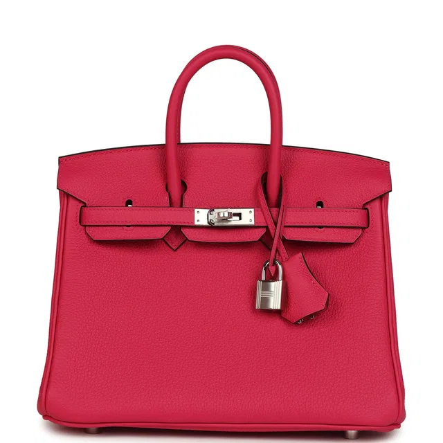 Hermès Birkin 25 Rose Mexico Togo Palladium Hardware in Pink Togo leather from Madison Avenue Couture
