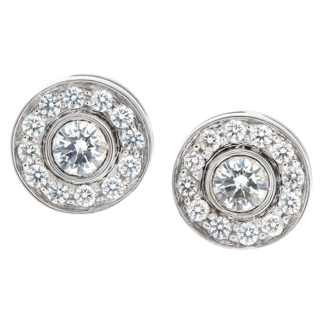 Tiffany & Co. Soleste stud earrings in Platinum from Gray And Sons