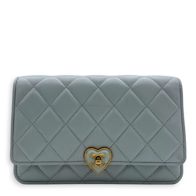 Chanel CC Wallet On Chain Blue in Blue Lambskin from Luxury Promise