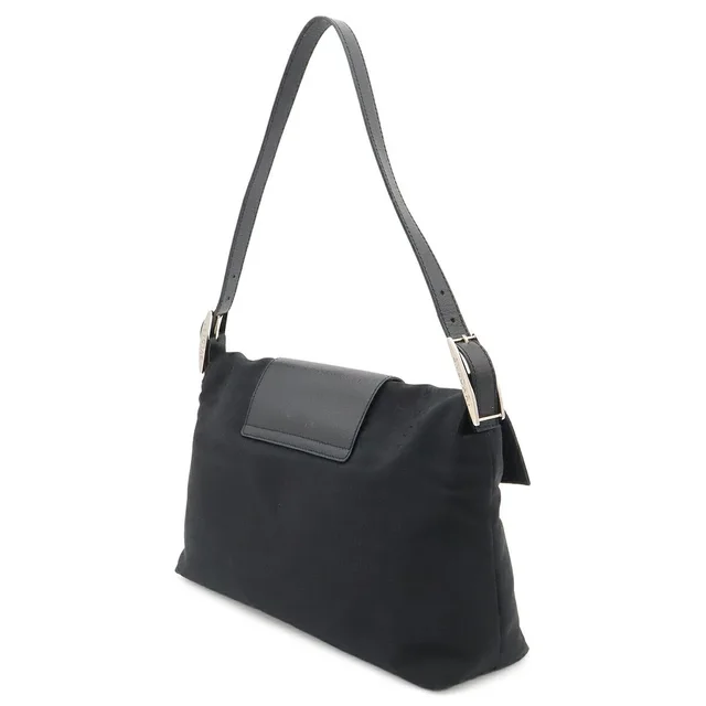 Bvlgari Logo Mania Canvas Leather Shoulder Bag in Canvas from LuxUness, photo 2 of 2