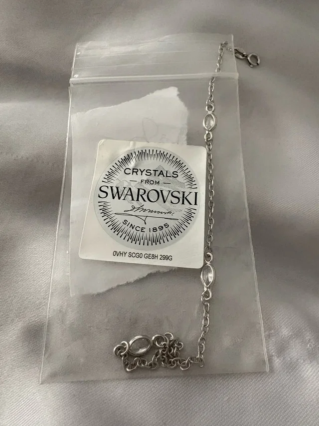 Swarovski Crystal Silver-Tone Station Bracelet Clear Marquise Crystals in silver|white|gray from Poshmark