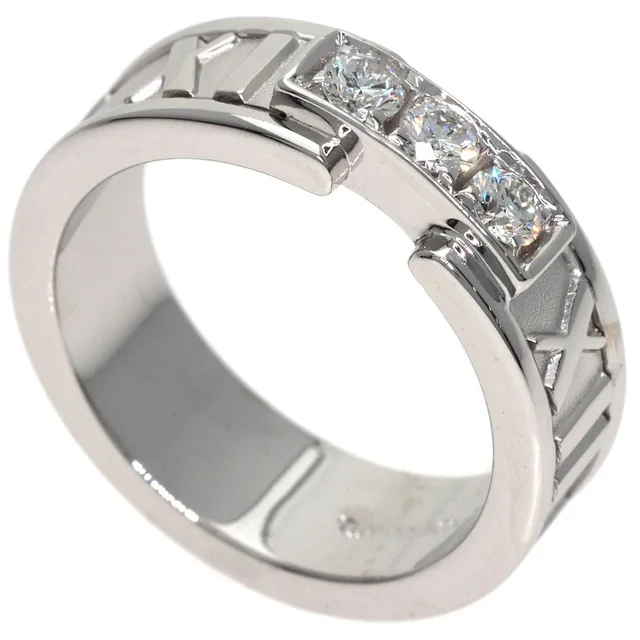 Tiffany & Co. Atlas Diamond Ring 18K White Gold in White from The Reluxe