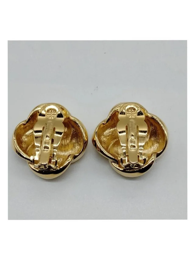 Givenchy Vintage Gold Tone Knot Clip-On Earrings Statement Designer Jewelry in gold from Poshmark, photo 8 of 10