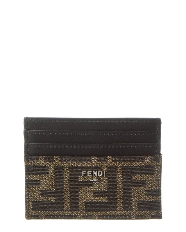 FENDI FF Leather Card Holder, image 1 of 1 from Gilt
