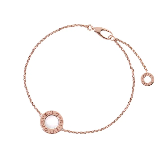 BVLGARI BVLGARI・ Bracelet White Shell Size S/M350549 18K Pink Gold in White from GALLERY RARE