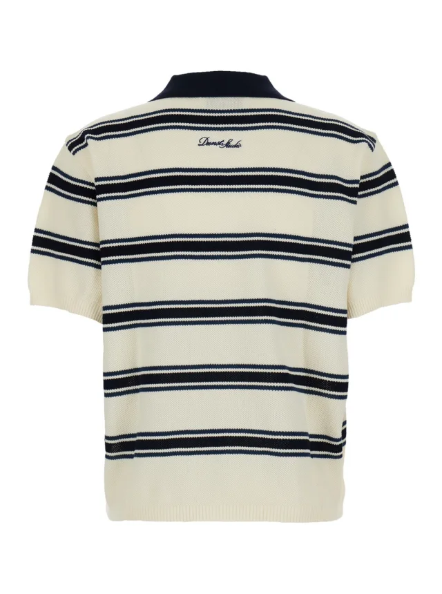 DUNST multicolor Polo shirt with button closure and short sleeves in cotton for women in Multicolor 100% Cotton, photo 3 of 6 from Gaudenzi Boutique