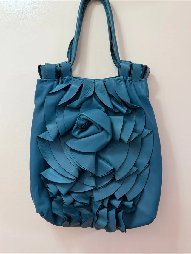 Valentino Garavani Vertigo Rose Bag in blue|gold Lambskin from Poshmark, photo 1 of 1