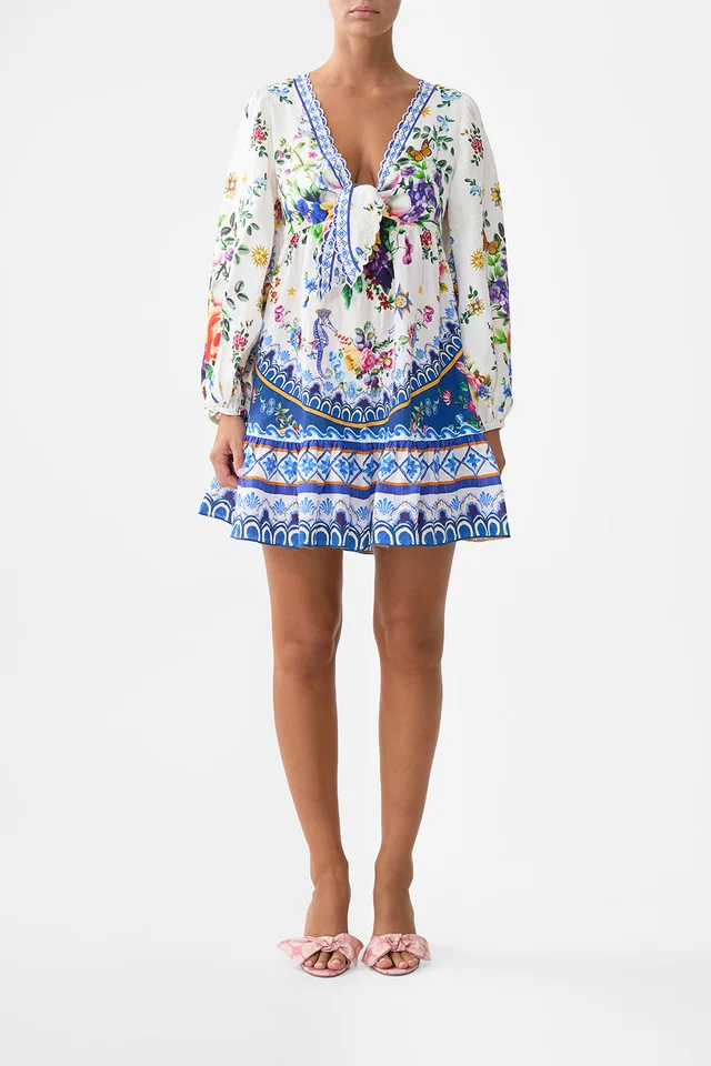 Camilla eBoutique SHORT TIE FRONT BLOUSON DRESS TILES DARLS from CAMILLA, photo 1 of 1