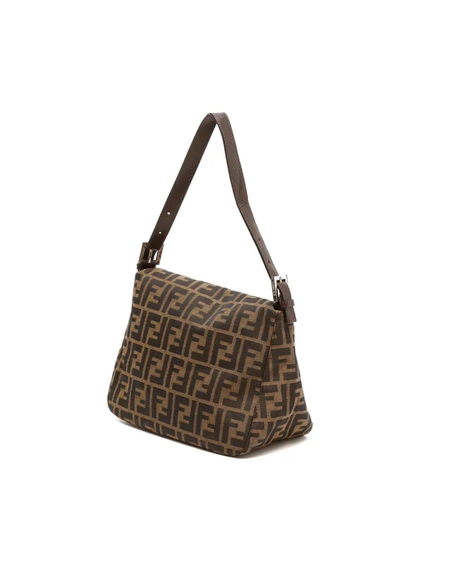 Fendi Zucca Fold-Over Baguette Bag in Canvas from A Retro Tale, photo 3 of 9