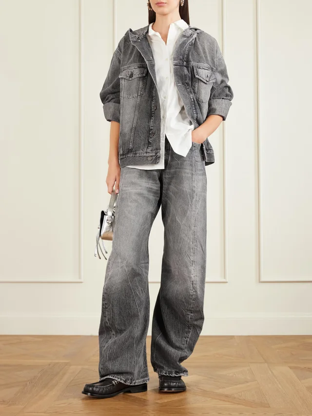 ACNE STUDIOS 2006F low-rise barrel-leg jeans in Black, photo 2 of 2 from NET-A-PORTER (Canada)
