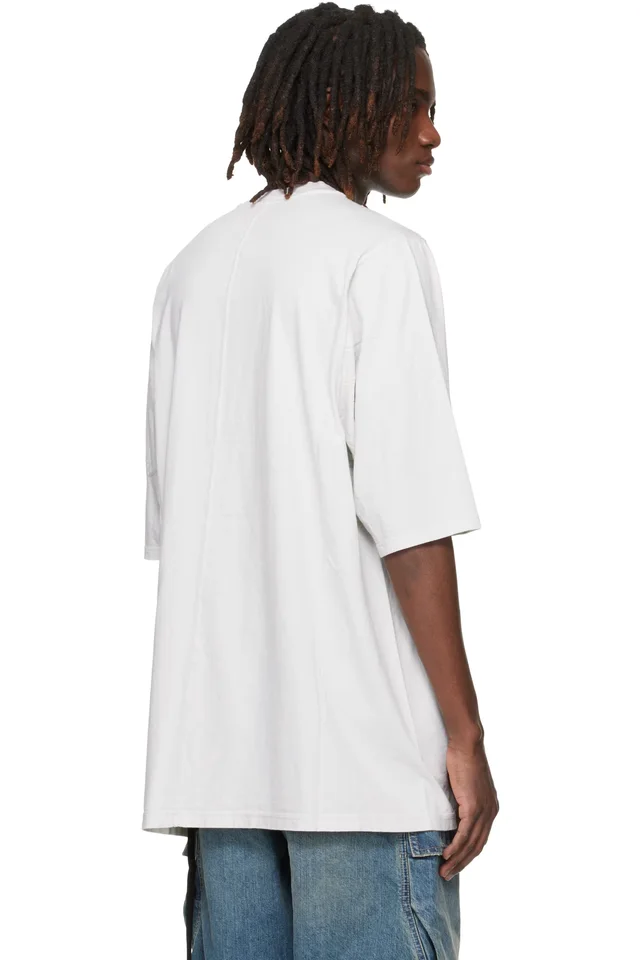 Rick Owens DRKSHDW Off-White Temple Jumbo S/S T-shirt, photo 3 of 4 from SSENSE
