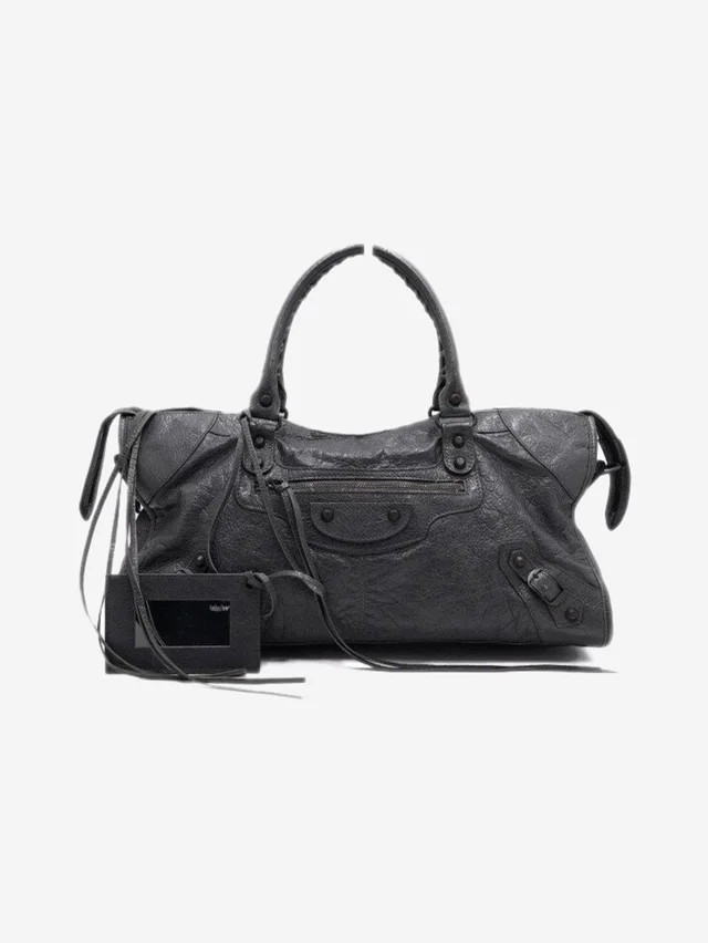 Balenciaga Grey City bag in Grey Leather from Sign of the Times