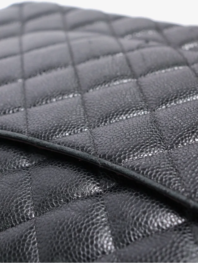 Chanel Black Caviar Jumbo 2012 Classic Double Flap in Black Caviar leather from Sign of the Times, photo 11 of 16