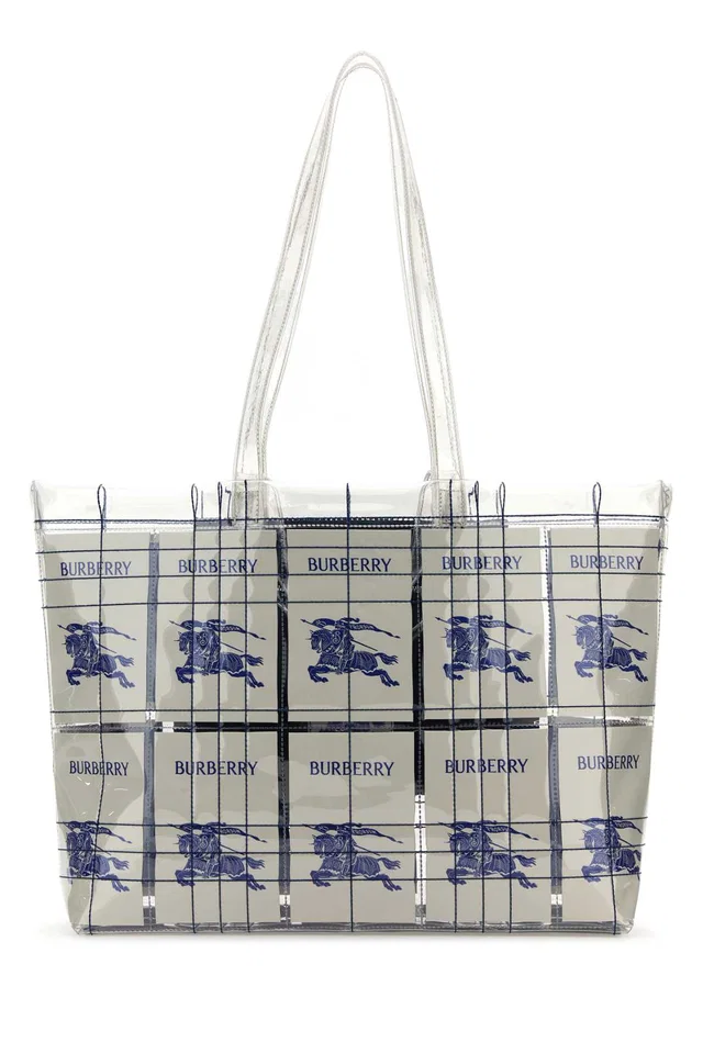 Burberry Embroidered Pvc Tote Bag — Multicolor Exterior: Lining in Multicolor from HEWI