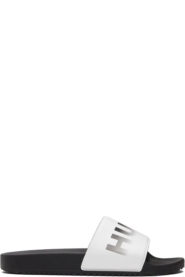Hugo White Logo Slides, image 1 of 1 from SSENSE