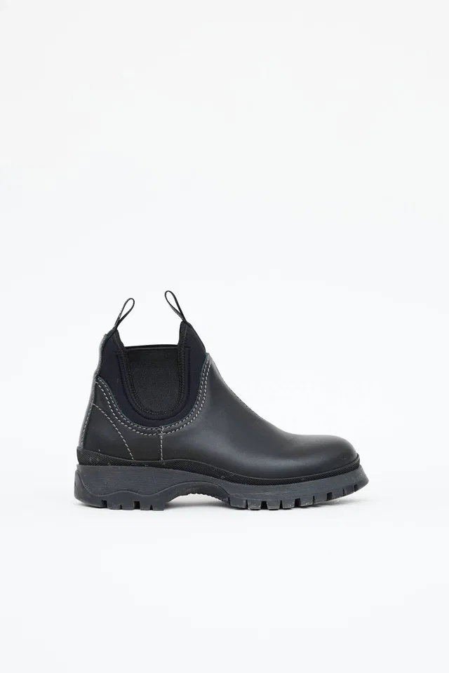 Prada Leather and Strech Brixxen Boot in Leather from VSP Consignment