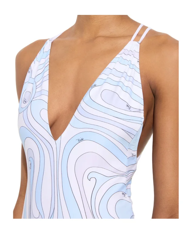 Emilio Pucci Marmo-print swimsuit, photo 5 of 5 from SENSER