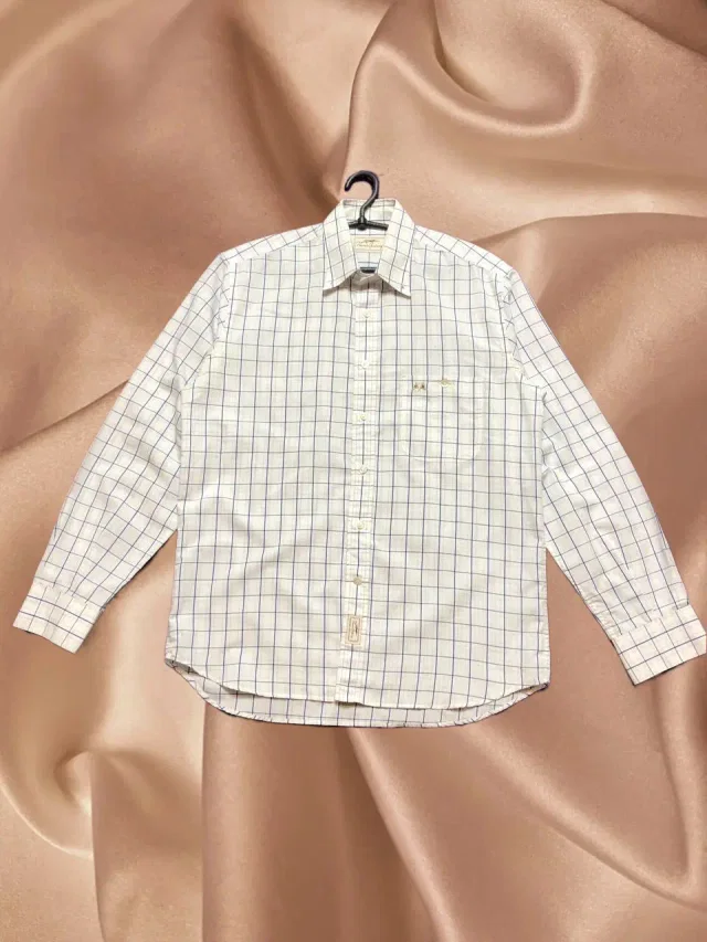 Luxury Shirt Thomas Burberry Size M Y2K Vintage in white from Grailed