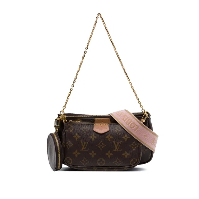 Brown Louis Vuitton Monogram Multi Pochette Accessoires Satchel in Brown Coated canvas from Designer Revival, photo 1 of 1