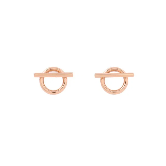Hermès Echappee Earrings Size PM 18K Pink Gold in Pink from GALLERY RARE