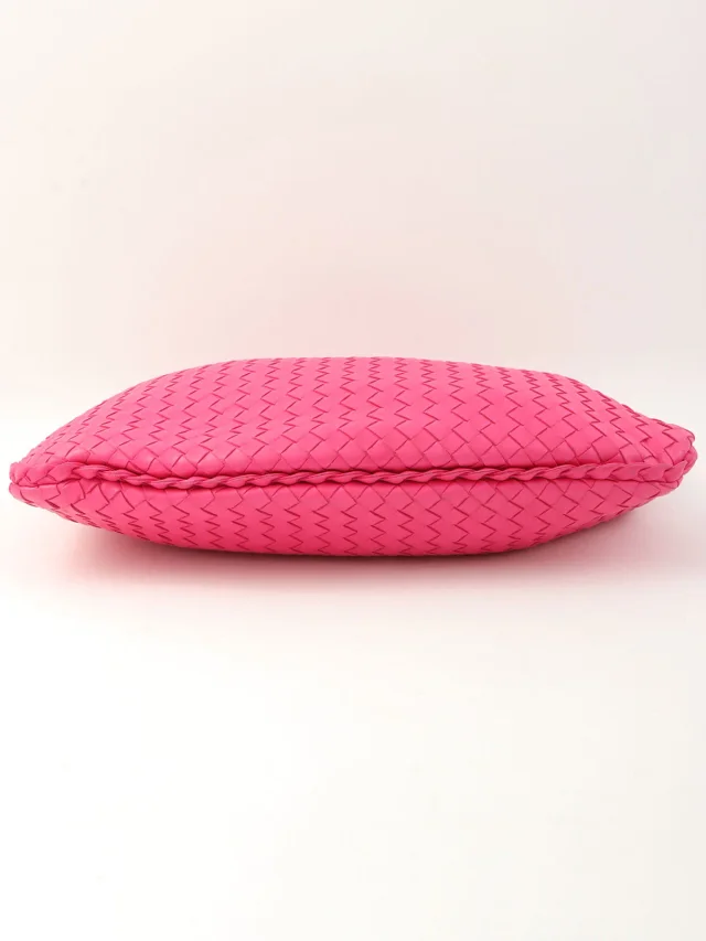 Bottega Veneta Intrecciato Hobo Bag Pink in Pink Woven leather from VINTAGE QOO TOKYO, photo 9 of 9