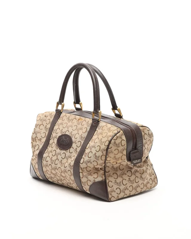 Celine Carriage Boston Bag in Canvas from A Retro Tale, photo 2 of 13
