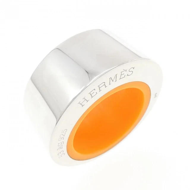 Hermès Resin Ring Beige in Beige Resin from The Reluxe