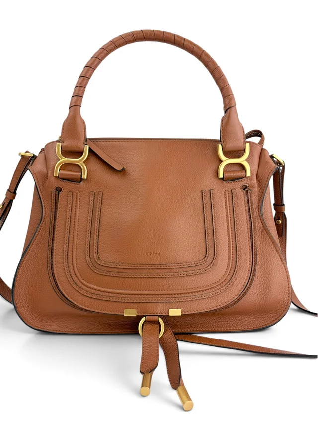 Chloé Brown Leather Marcie Medium Satchel from Season 2 Consign