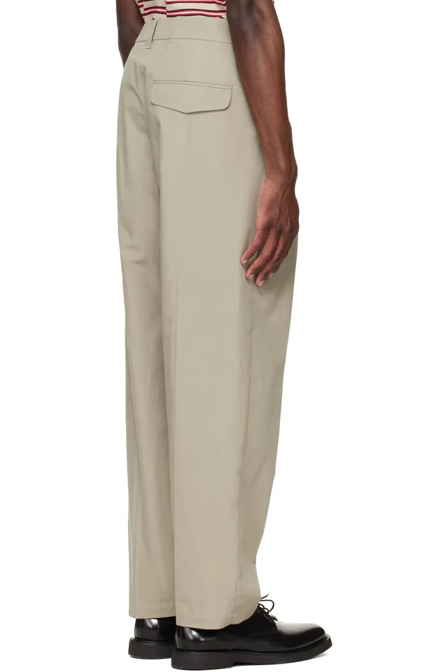 A.P.C. Khaki Renato Trousers, photo 3 of 4 from SSENSE