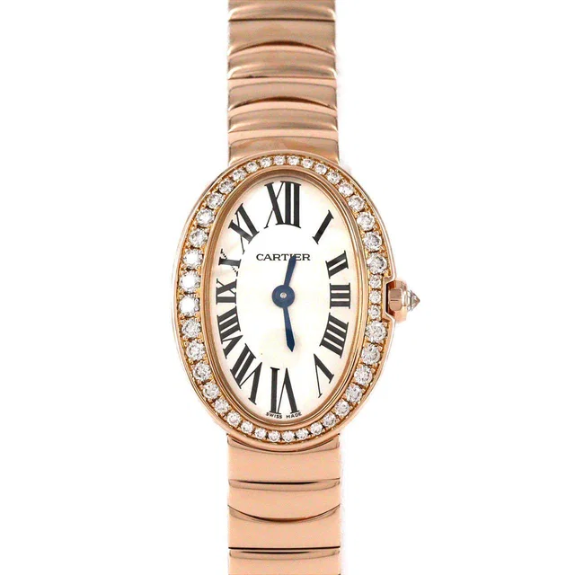 Cartier Mini Baignoire Pink Gold Quartz in Pink from LuxUness