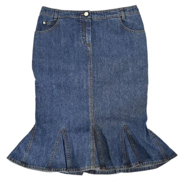 Dior Skirt Blue Denim in Blue Denim from AMORE Vintage Tokyo