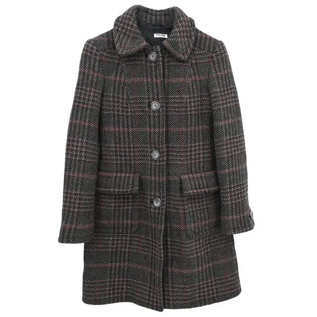 Miu Miu 2011 Single Coat Gray #36 in Grey Nylon from AMORE Vintage Tokyo
