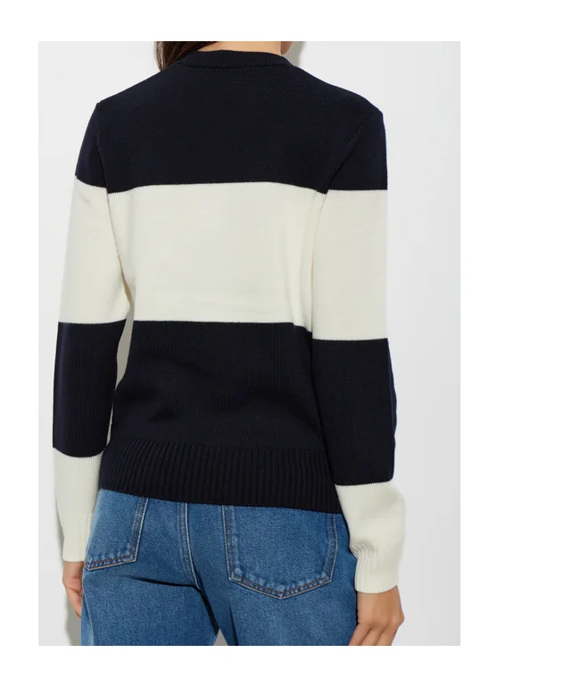 A.P.C. Amelle Striped Knitted Sweater, photo 4 of 5 from SENSER