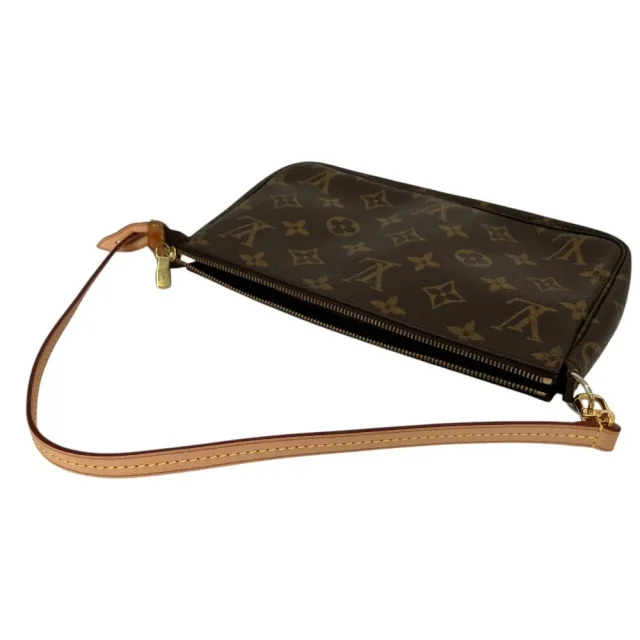 Louis Vuitton Monogram Accessoire Pouch in Brown Canvas from LuxUness, photo 6 of 12