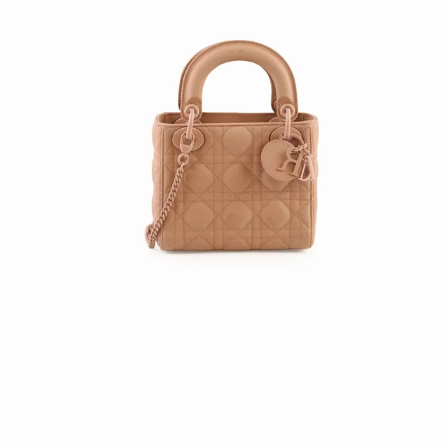 Lady Dior Mini Ultramatte Blush Pink in Pink Calfskin from The Purse Affair