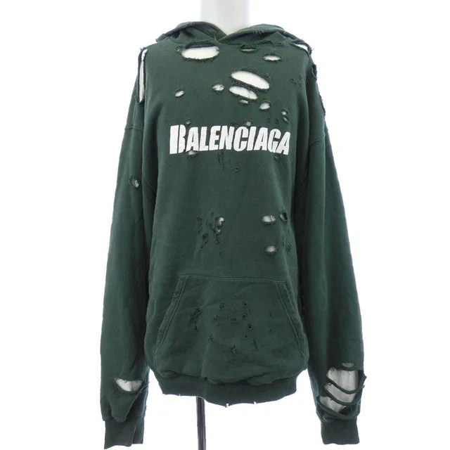 Balenciaga Caps Destroyed Hoodie from LuxUness