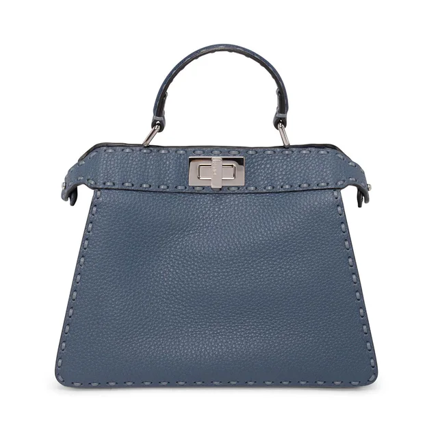 Fendi Selleria Small Peekaboo ISeeU in Blue Multicolour from Blue Spinach