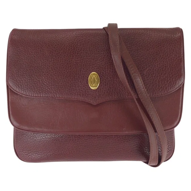 Cartier Must Line Leather Shoulder Bag in Leather from LuxUness