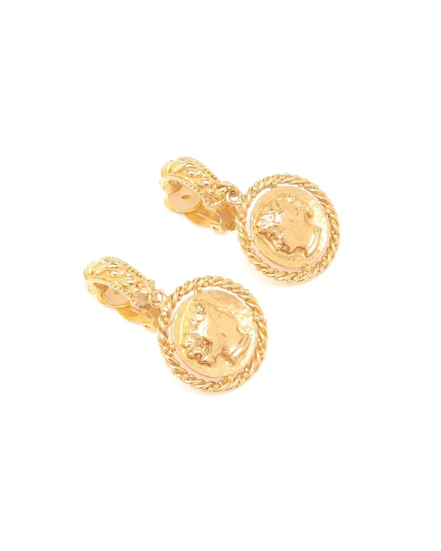 Saint Laurent Coin Clip-on Earrings from A Retro Tale, photo 2 of 3