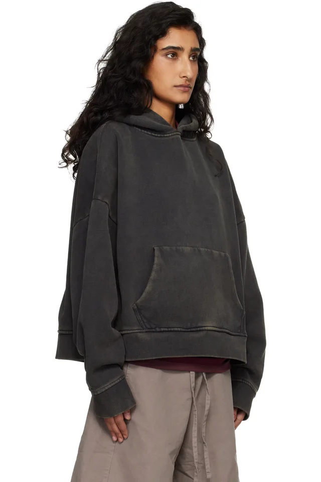 Entire Studios Black Heavy Hoodie, photo 2 of 4 from SSENSE