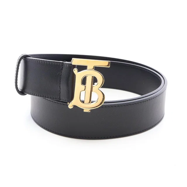 Burberry TB Leather Belt in Leather from LuxUness