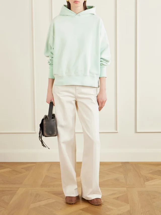 SLVRLAKE Cinch cotton-jersey hoodie in Green, photo 2 of 2 from NET-A-PORTER (Canada)