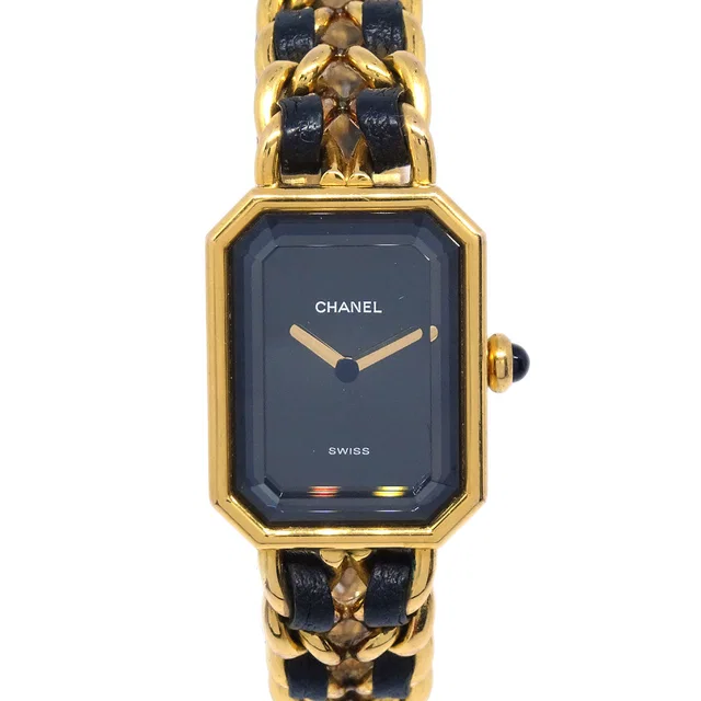 Chanel Premiere Watch Gold #M in Gold Leather from AMORE Vintage Tokyo