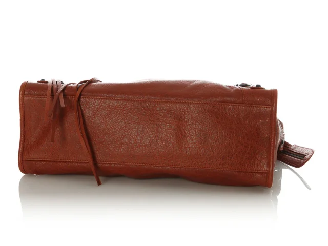 Balenciaga 2011 Orange Brûlée Agneau Classic City in Orange Lambskin from Ann's Fabulous Finds, photo 6 of 9