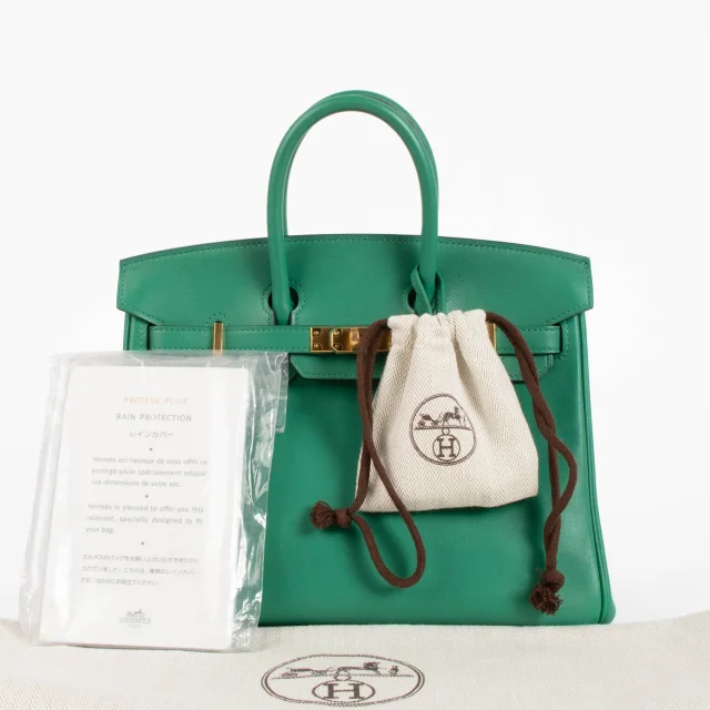 Hermès Birkin 25 Vert Vertigo Swift GHW in Green Swift leather from Labellov, photo 2 of 13
