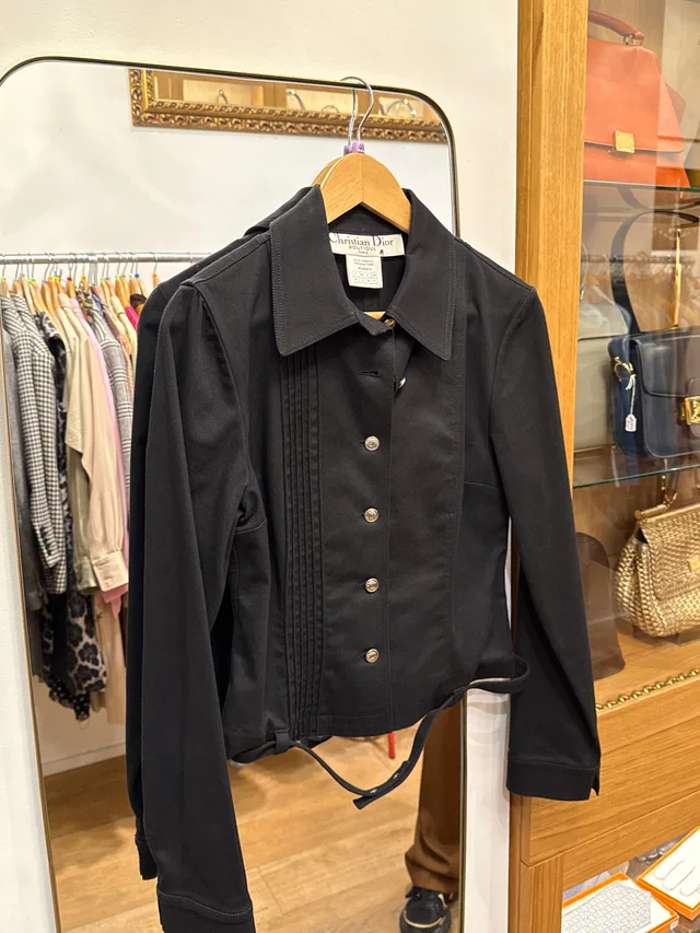 Dior black jean jacket in Black from Luxury Promise