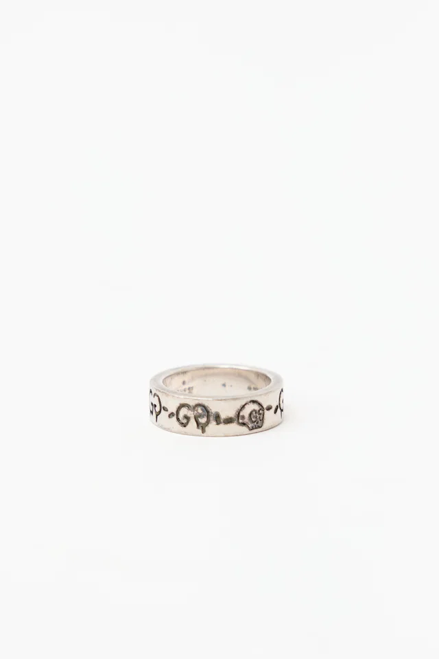 Gucci Ghost Sterling Silver GG Ring in Silver from VSP Consignment